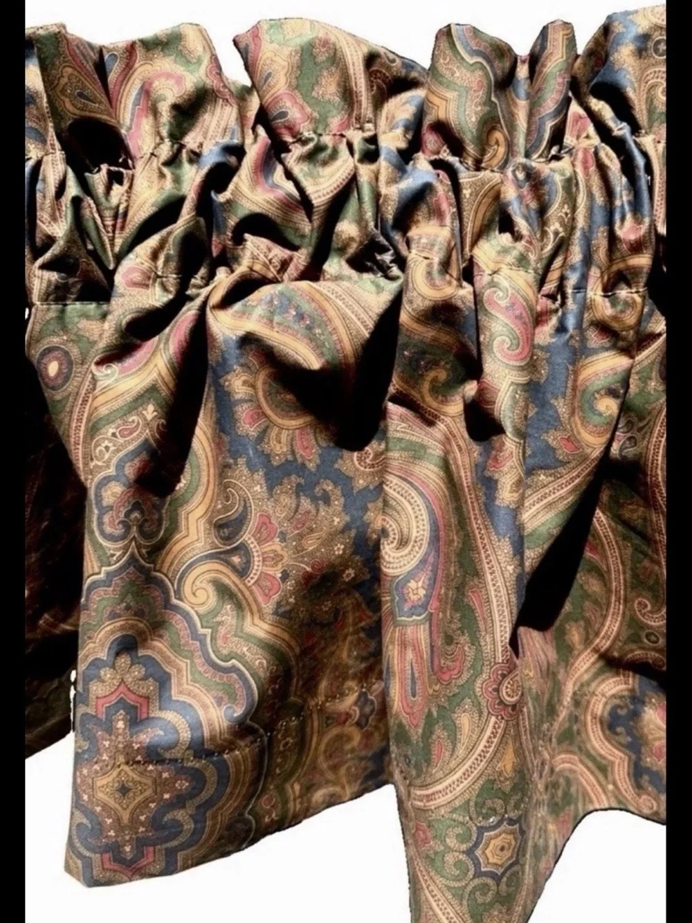 VTG 80s/90s Ralph Lauren Brianna Elizabeth Paisley Valance 16x80 Rod Pocket